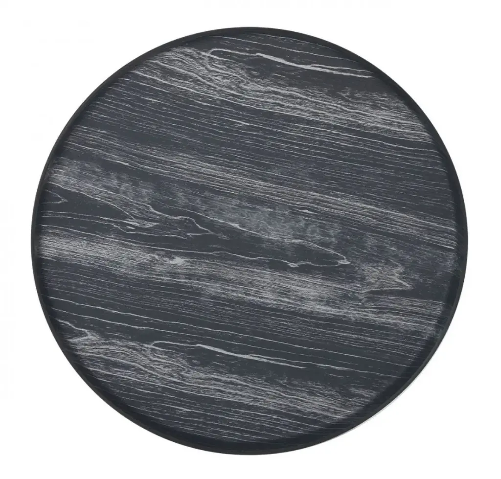 Plato Ps. Negro 31,5X2 Cm.