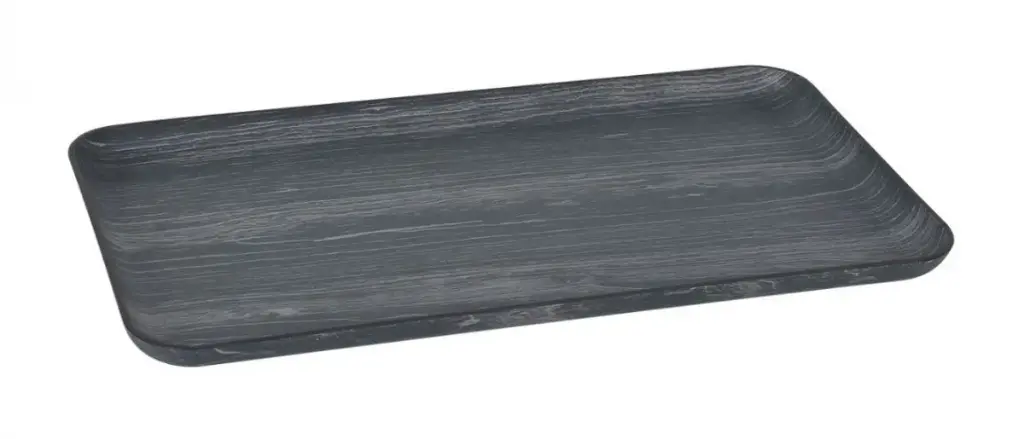 Fuente Rectangular Ps. Negra 38X20X2,5 Cm.