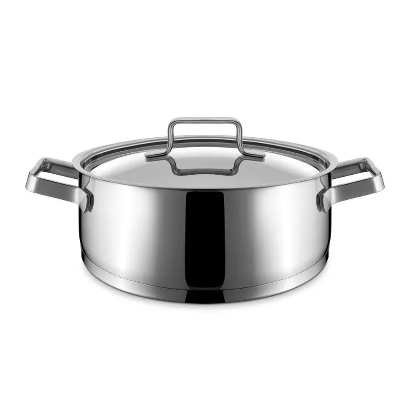 Cacerola Baja First Sin Tapa Inox. 40 Cm. 20L.