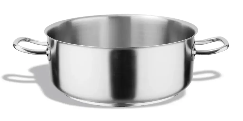 Cacerola Baja Sin Tapa Inox. 24 Cm.