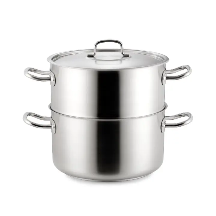 Conj. Vapor. Recta C/Tapa Inox Pro 24Cm 