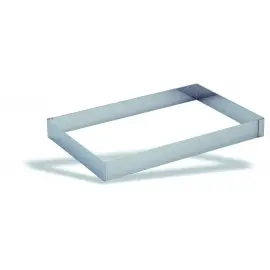 Marco Bandeja Escuadrada Inox. 59,5X39,5X5 Cm.