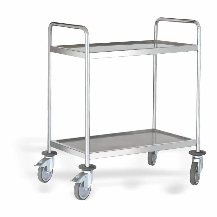 Carro Servicio Inox. 2 Estantes 80X50X101.5 Cm.