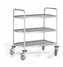 Carro Servicio Inox. 3 Estantes 100X60X101.5 Cm.