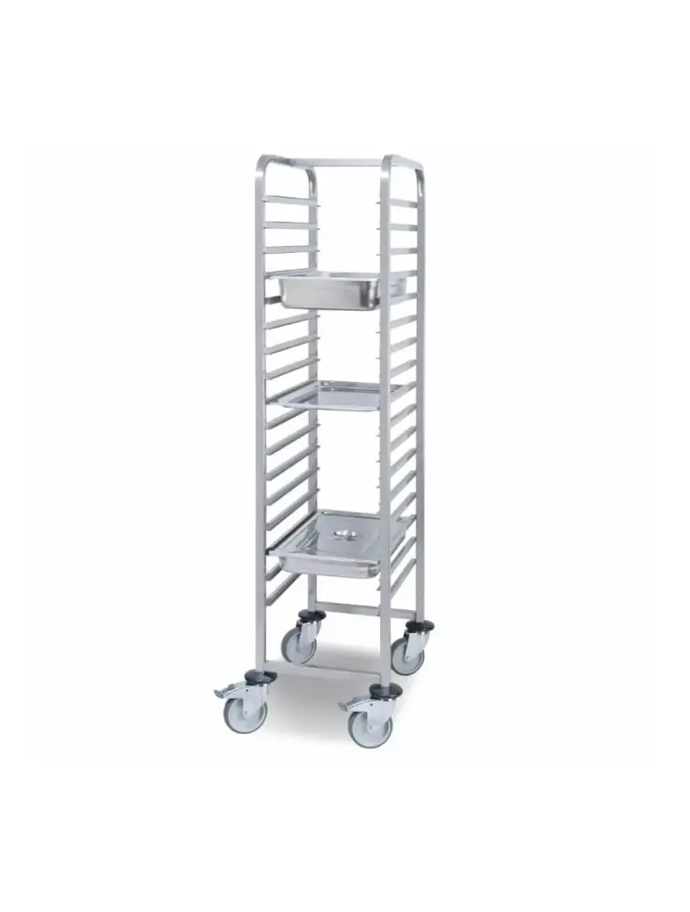 Carro Gn. Inox 1/1 17 Guias