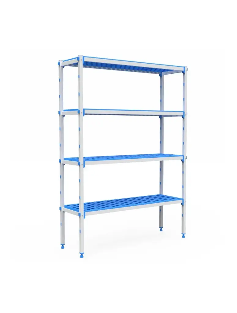 Conjunto Estanteria Aluminio Polietileno 2388555X1750 4 Niveles