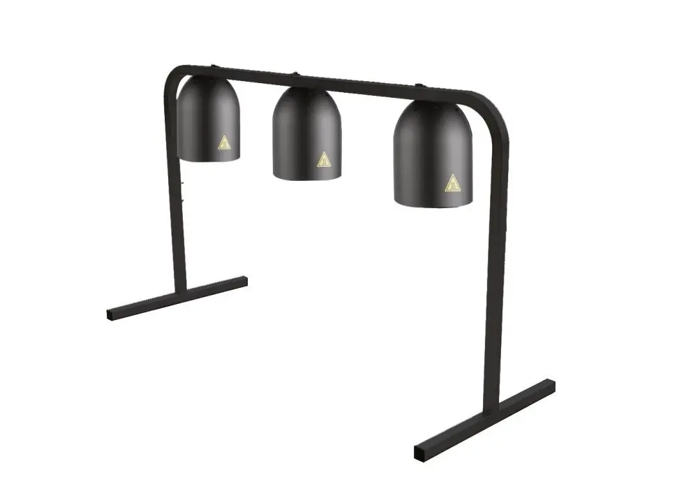 Lámpara Base Abierta 3H Luz. Blanca 250W Eu Negro