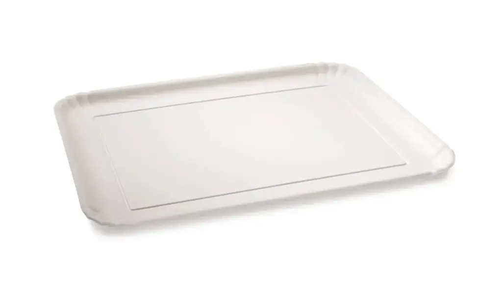 Fuente Reposteria Melamina Blanca 36.5X29.5 Cm.                                   