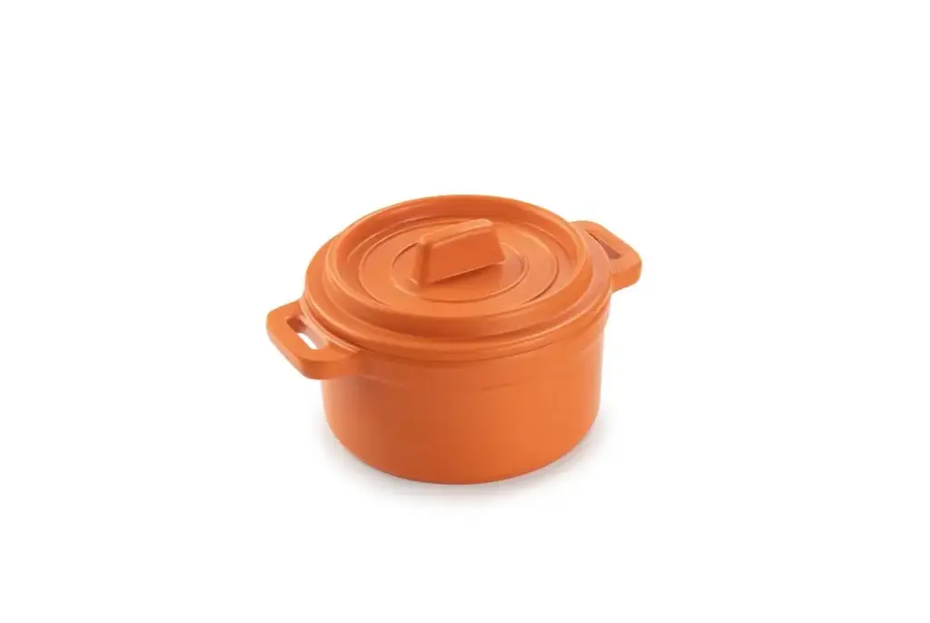 Cacerola Fundicion Cool- Line Naranja 10X10X6,5 Cm.
