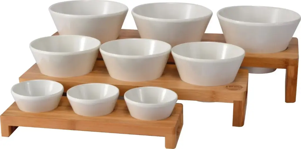 Soporte Madera 3 Cacerolas 43X15,5X5,1 Cm.