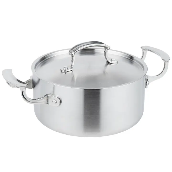 Cacerola Miramar Inox. Con Tapa 20 Cm.