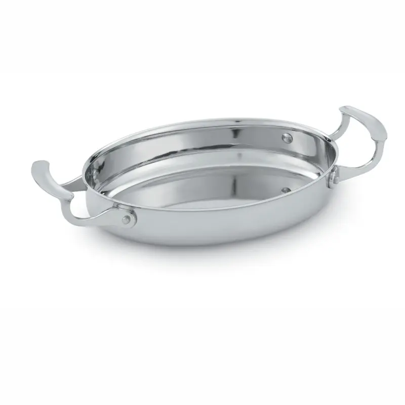 Fuente Oval Miramar Inox. 25.4X19.1Cm. 