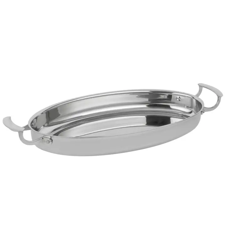 Fuente Oval Miramar Inox 40.9X22.9X5.1 Cm.