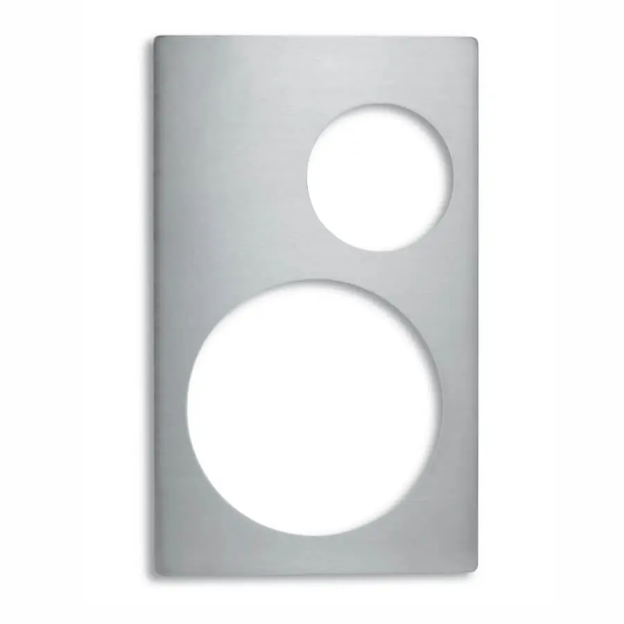 Base Inox. Miramar Gn. 1/1 2 Compartimentos Redondos             