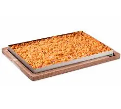 Llauna Rectangular Soporte Madera 33X23X3 Cm.