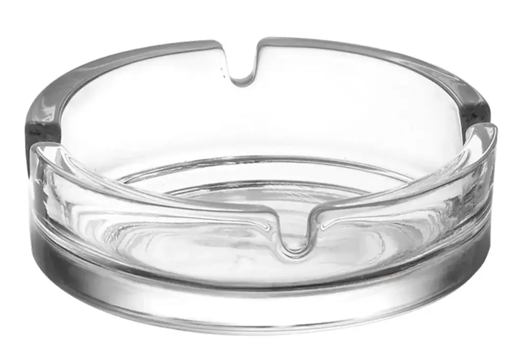 Cenicero Apilable Transparente Vidrio 10,7 Cm.