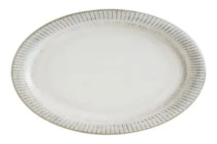 Fuente Oval Albus Galata 28X18X2 Cm.