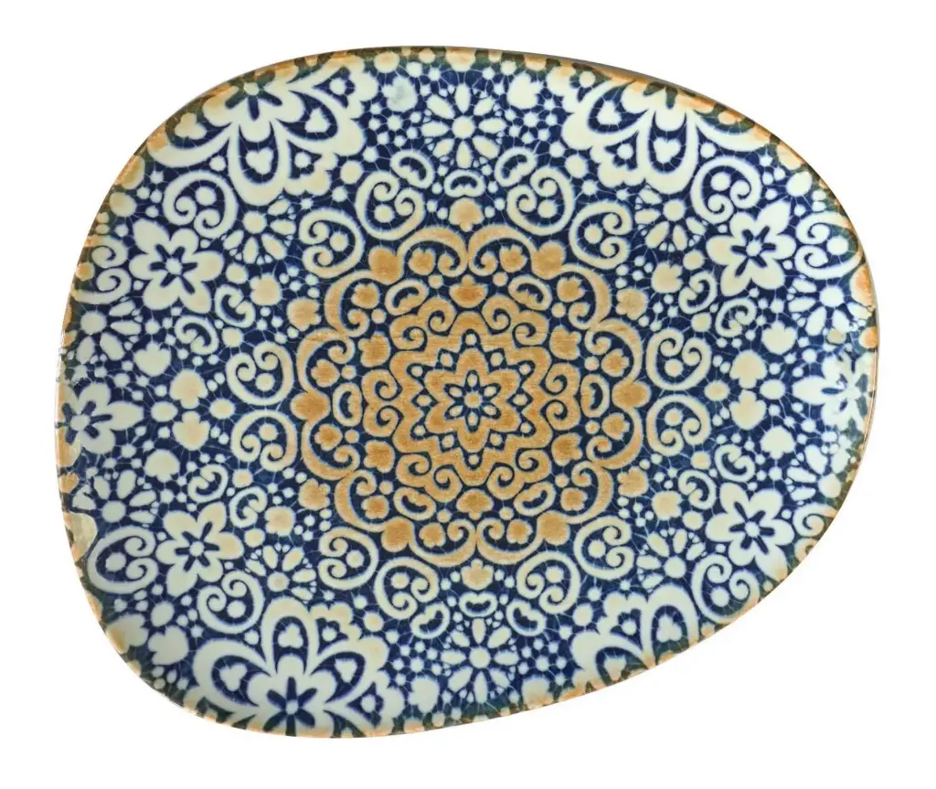 Plato Postre Tango Alhambra  24X19,5 Cm.