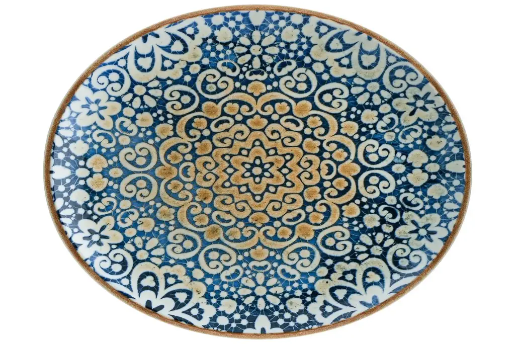 Fuente Oval  Alhambra 25X19X2 Cm.