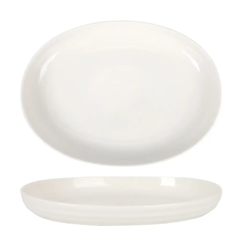 Fuente Oval Aljarafe 37X27X5,4 Cm.
