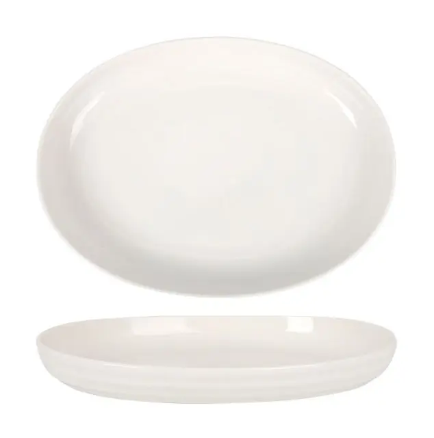 Fuente Oval Aljarafe 31X23X4 Cm.