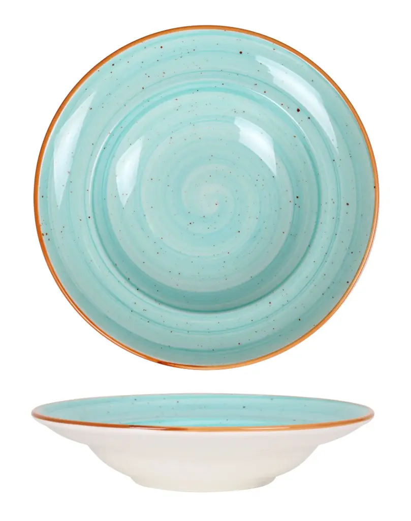 Plato Pasta Gourmet Aqua  24X5 Cm.