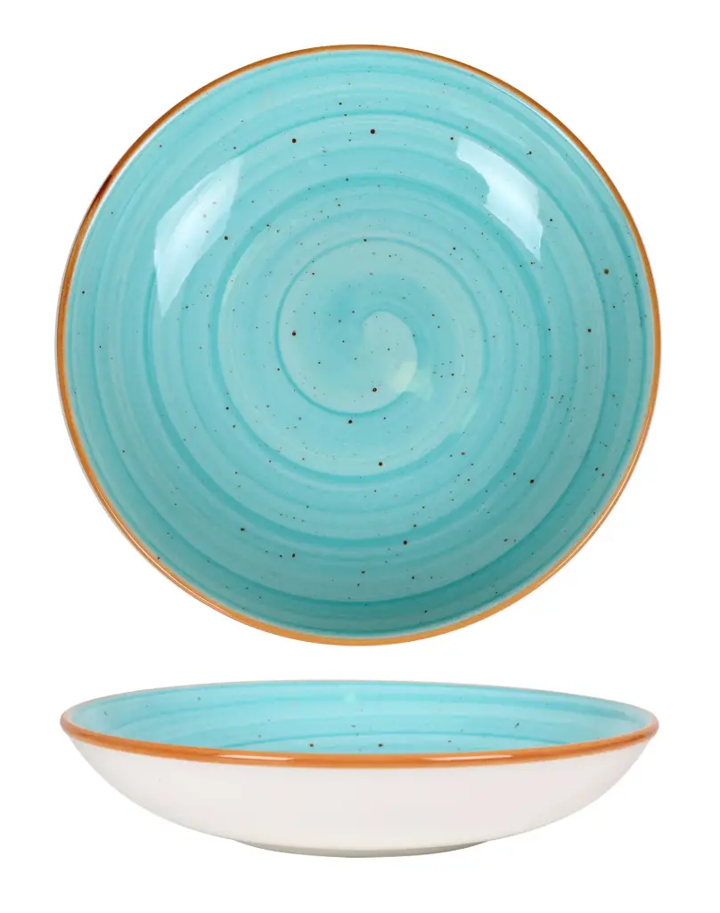 Plato Hondo Gourmet Aqua  23X4 Cm.