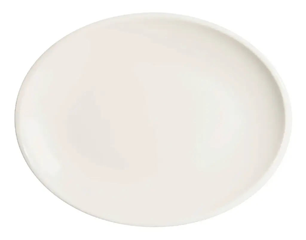 Fuente Oval Gourmet Blanca 36X28X3 Cm.