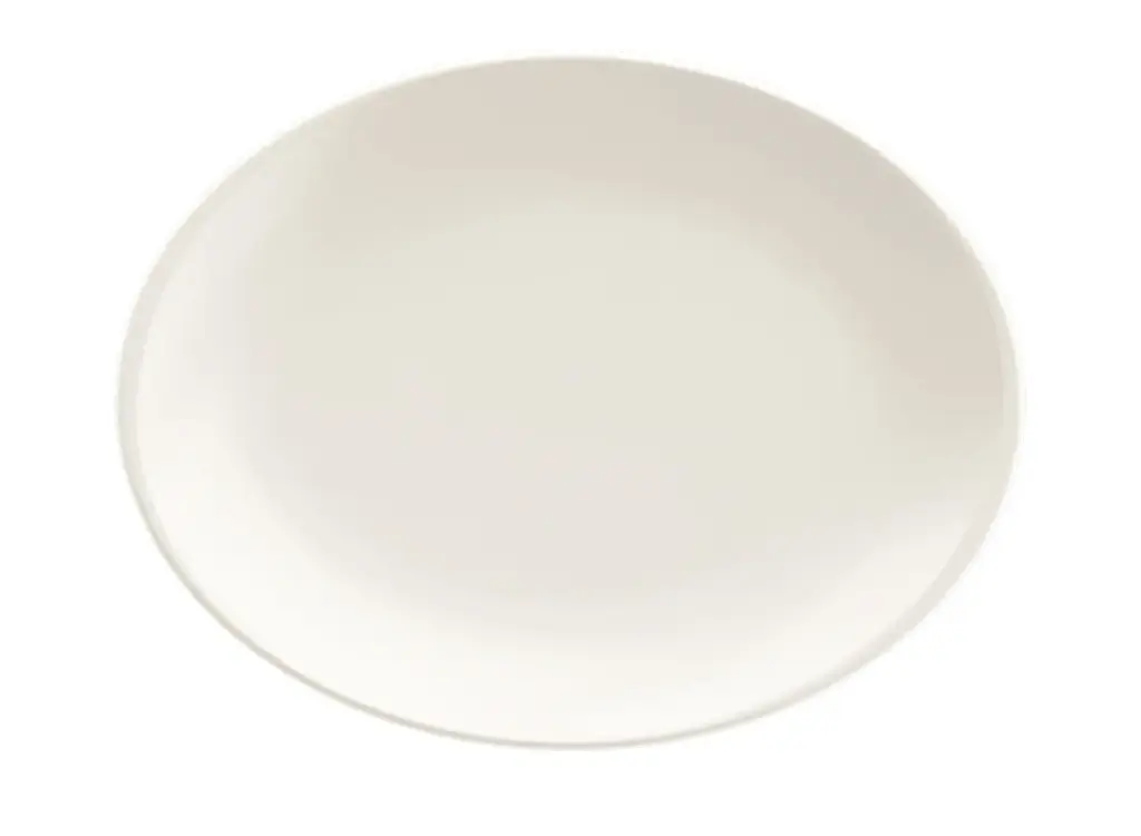 Fuente Oval Gourmet Blanco 31X24 Cm.