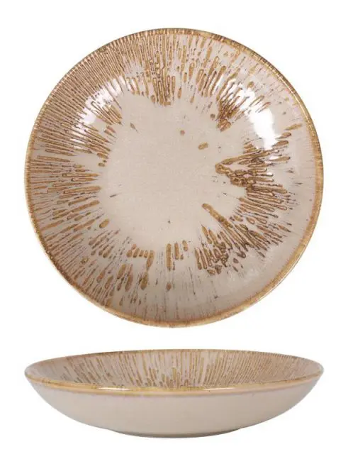 Plato Hondo Gourmet Barroco I  23X4 Cm.             