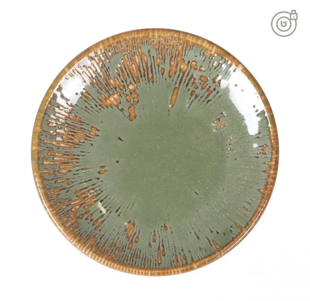 Plato Pan Gourmet Barroco Ii Verde 15 Cm.