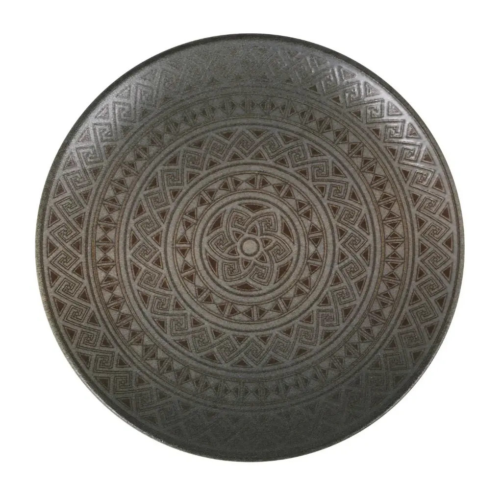 Plato Postre Gourmet  Damasquino 21 Cm.