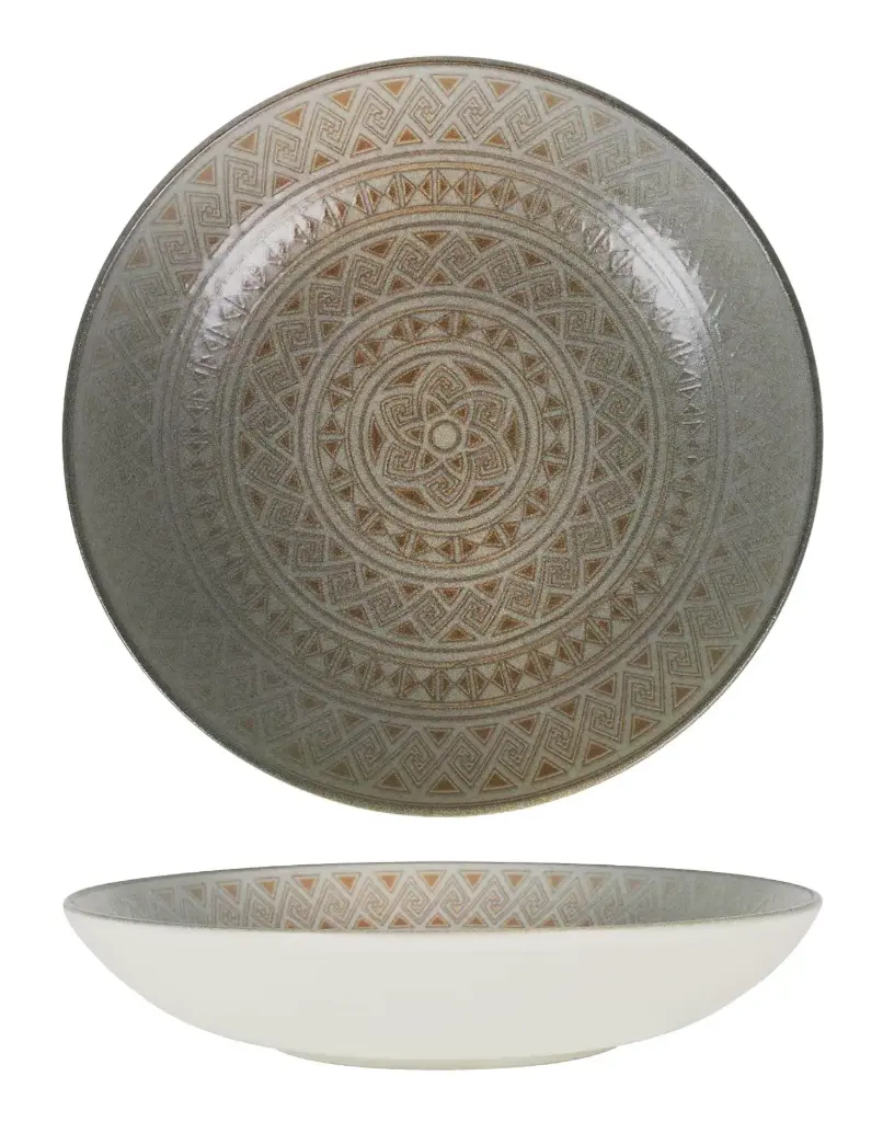 ZZ26 Plato Hondo Gourmet  Damasquino 23 Cm.