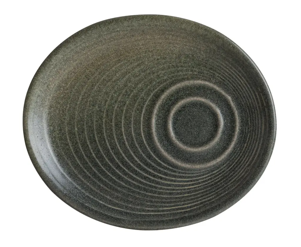 Plato Moka / Desayuno Ripple Mileto 20X16,5 Cm.