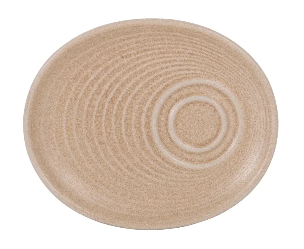 Plato Moka / Desayuno Ripple Mirage 20X16,5X2 Cm.