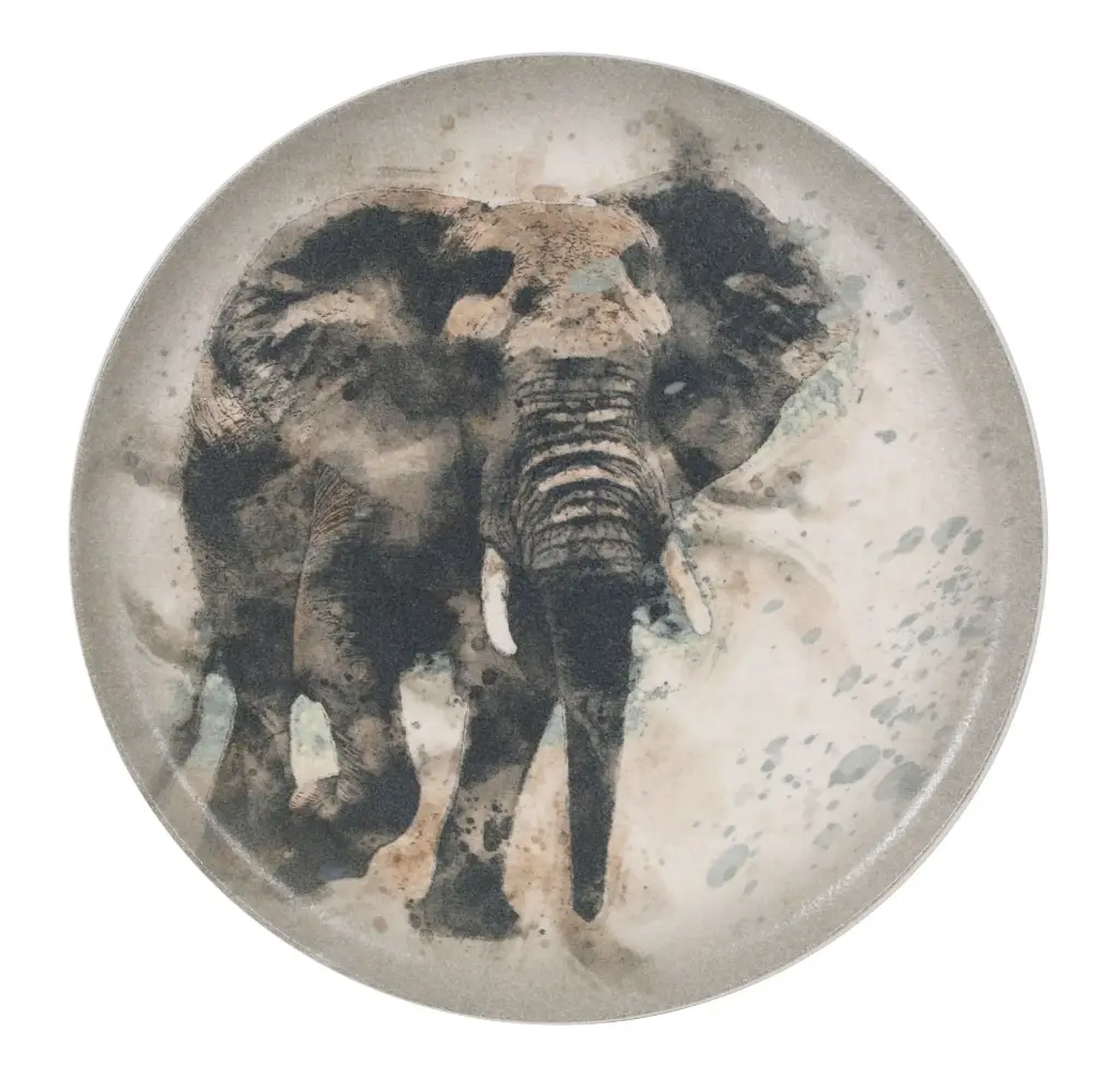 Plato Presentacion Savanna Elefante 32X2 Cm.