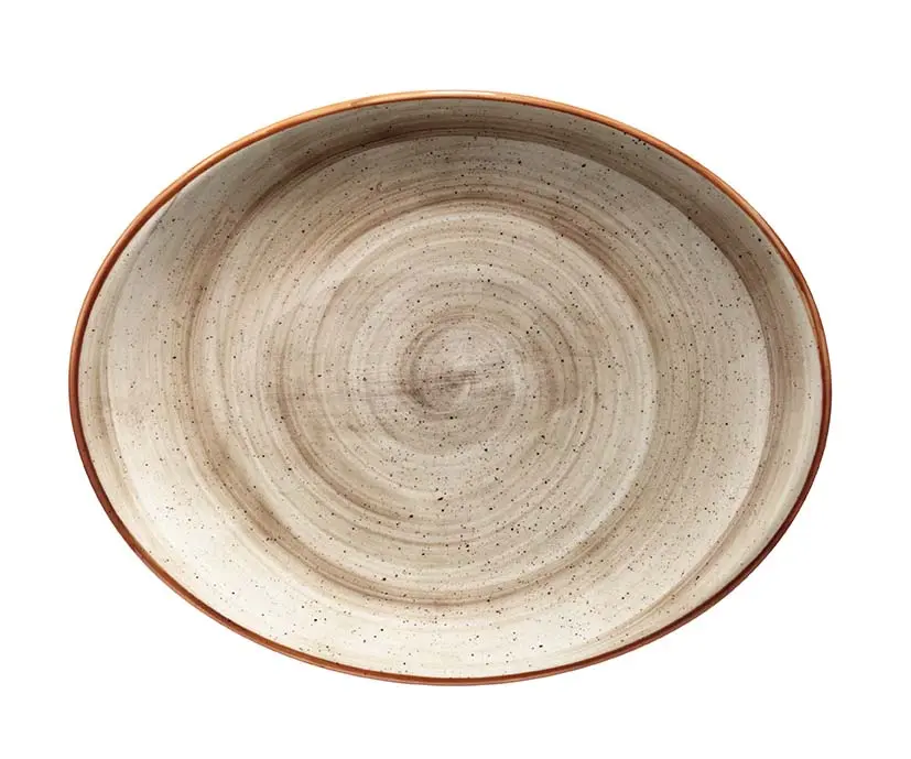 Fuente Oval  Terrain 31X24 Cm.
