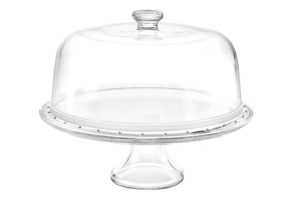 Pie Tarta C/Campana Cristal 31 Cm.