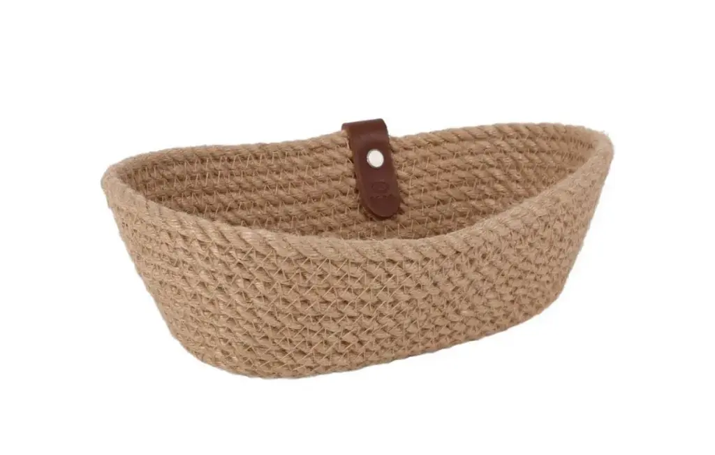 CESTA YUTE OVAL 25X10X7CM VIEJO VALLE                                                               