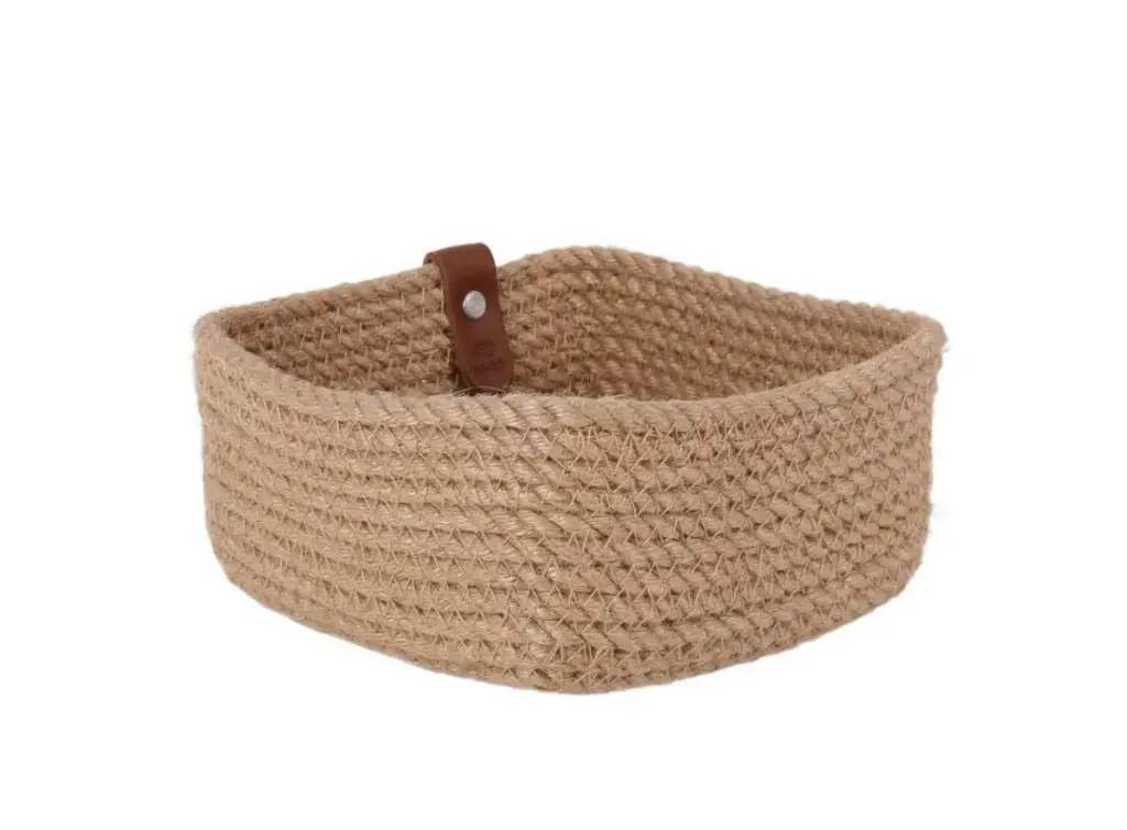 CESTA YUTE CUADRADA 16X16X8CM VIEJO VALLE                                                           