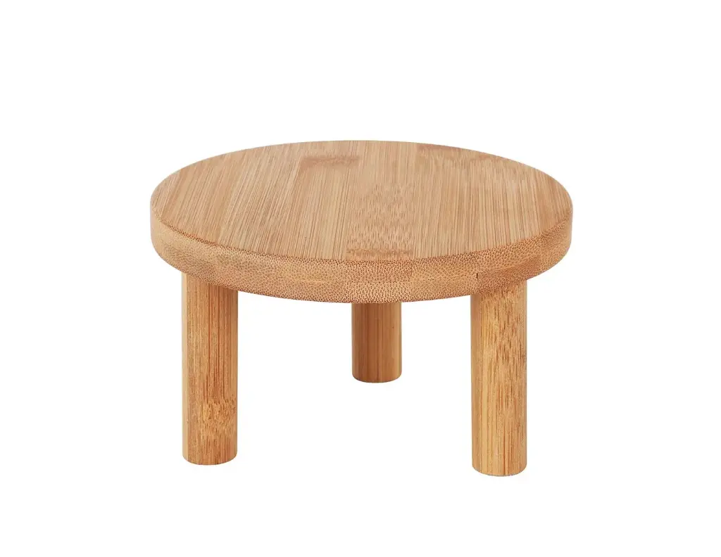 Pedestal Madera Bambu 24X14 Cm.