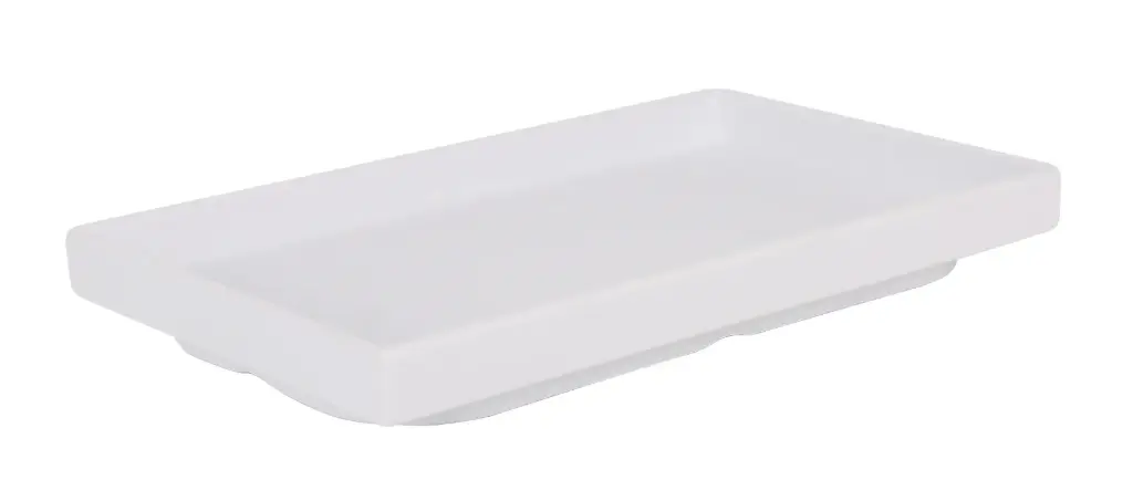 Fuente Melamina Adra Blanca 25X15X2,3 Cm.