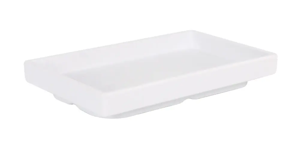 Fuente Melamina Adra Blanca 20X12X2,3 Cm.