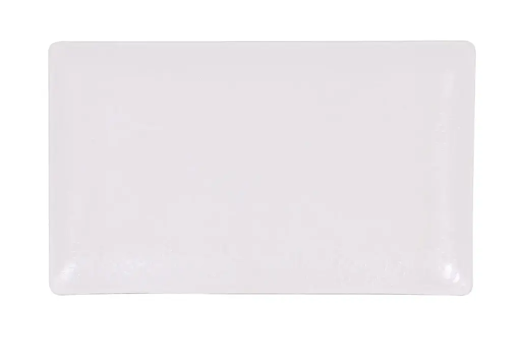 Fuente Rectangular Korio Arizona Melamina Blanca 25X15 Cm.