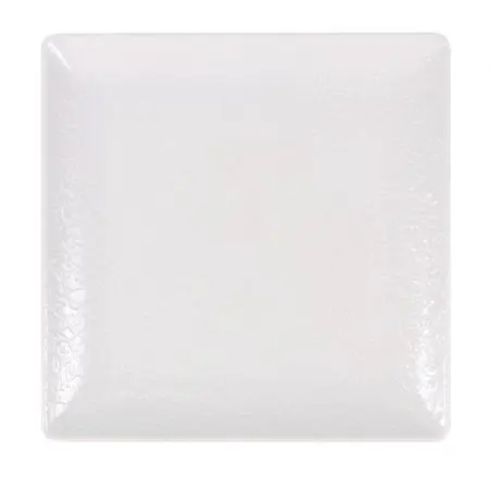 Plato Postre Ming Ii Melamina Arizona Blanco 18X18 Cm.