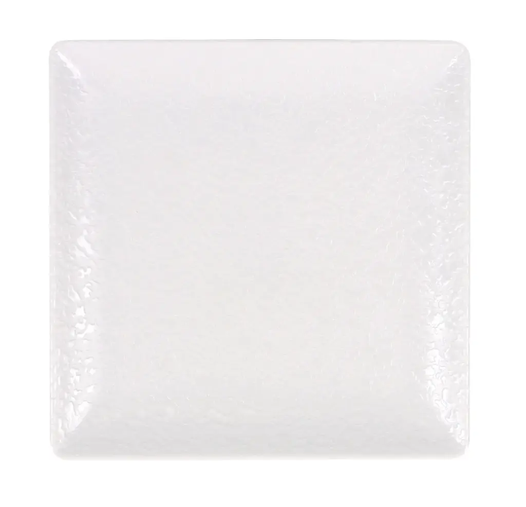 Plato Pan Ming Iii Melamina Arizona Blanco 16X16 Cm.