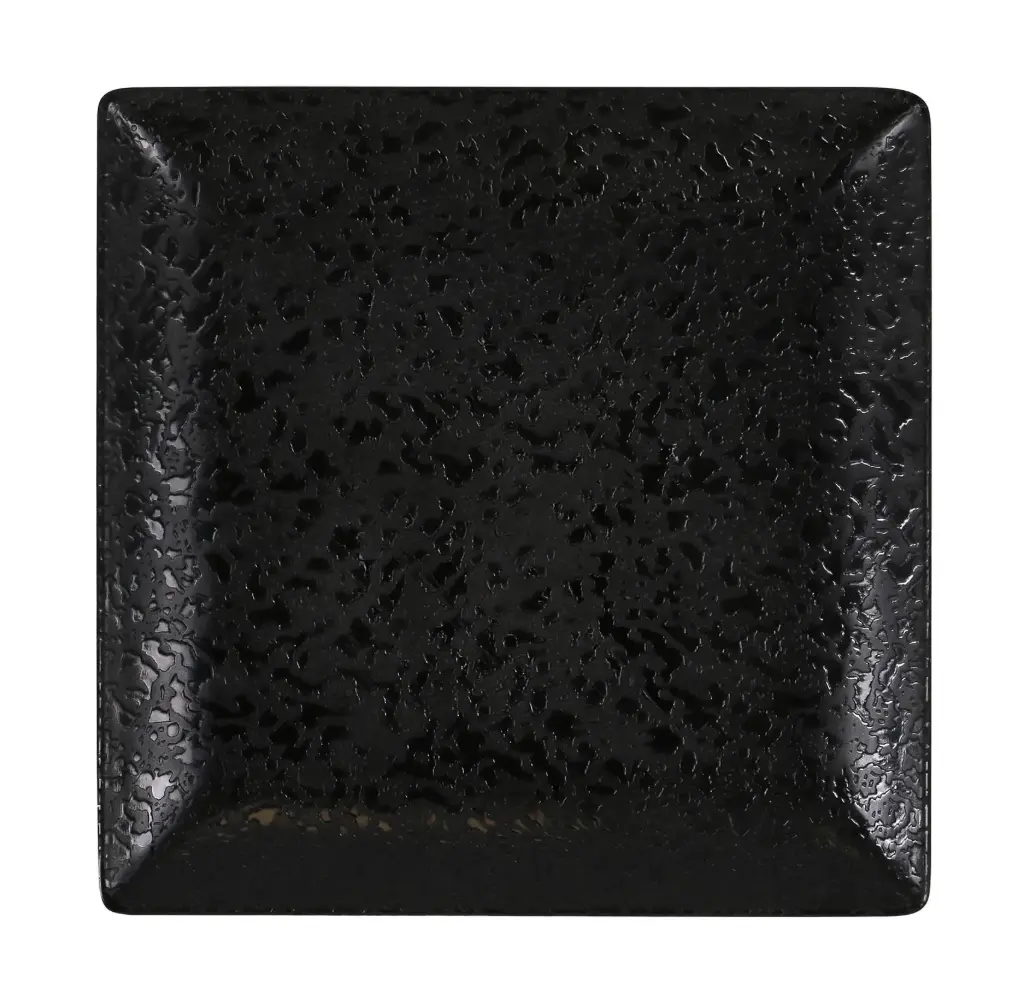Plato Pan Ming Iii Melamina Arizona Negro 16X16 Cm.