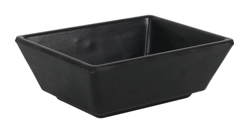 Bol Ming Iii Melamina Basic Negro 8X6X3 Cm.