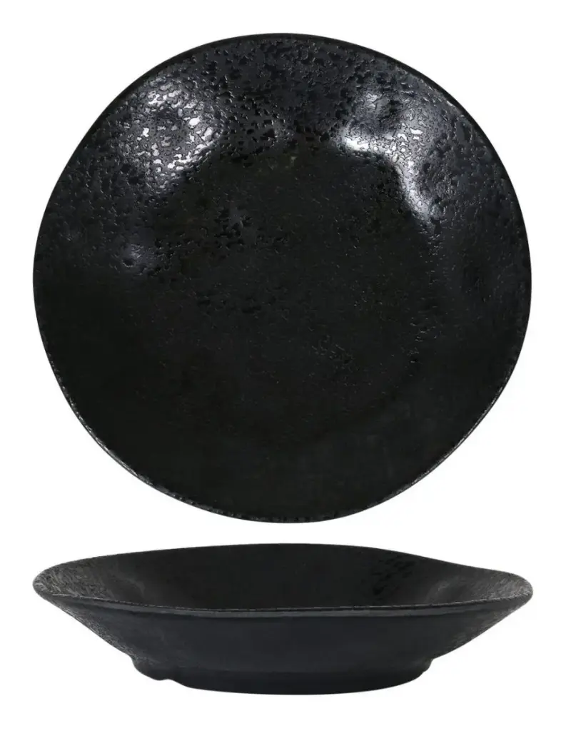 Plato Hondo Arizona Negro 23 Cm.
