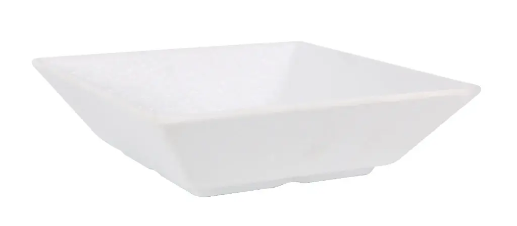 Plato Hondo Ming Iii Melamina Arizona Blanco 17,5X17,5 Cm.